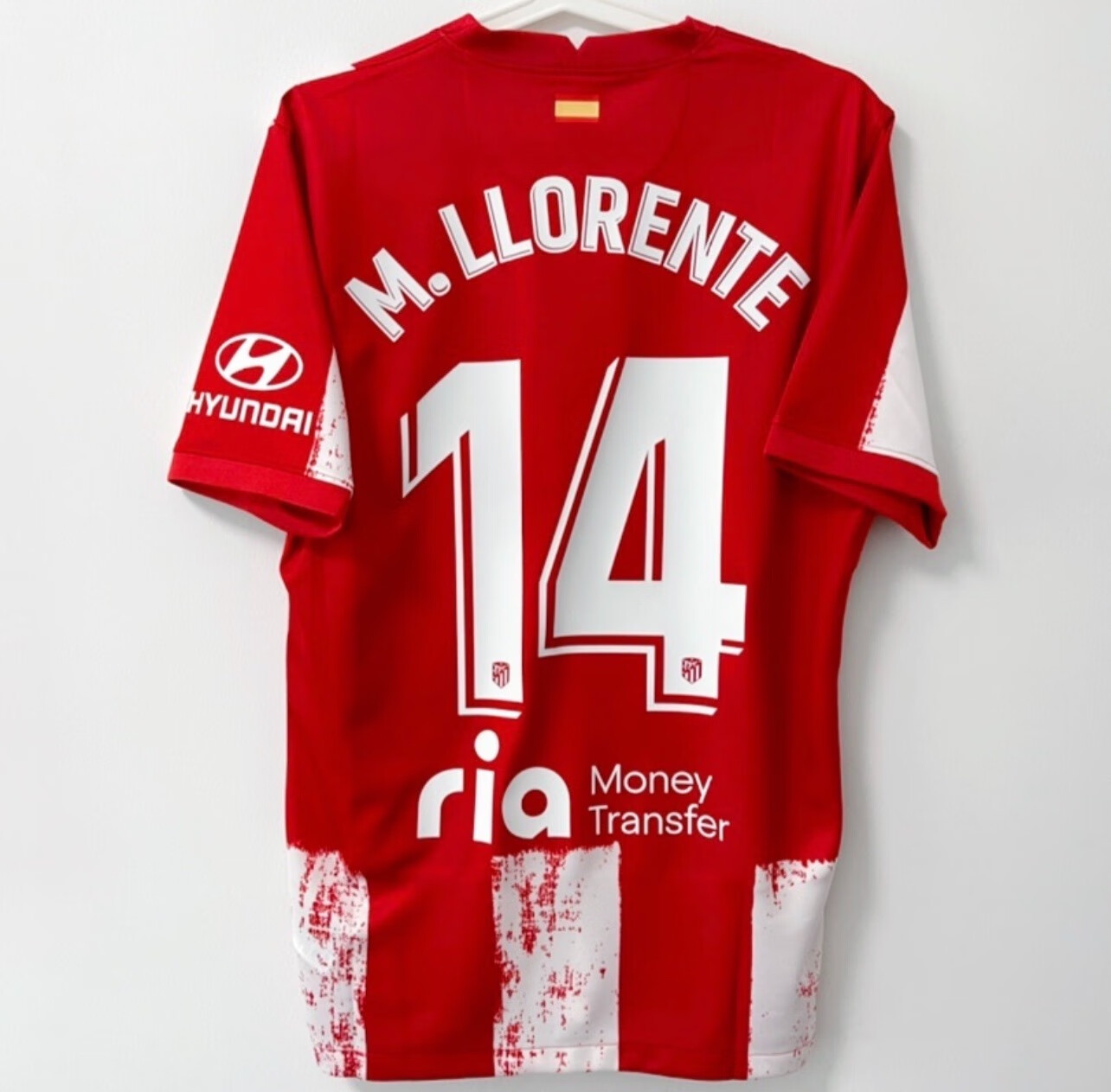 欧冠马德里竞技2122主场球衣9号苏亚雷斯足球服cv7883612官网球迷版s