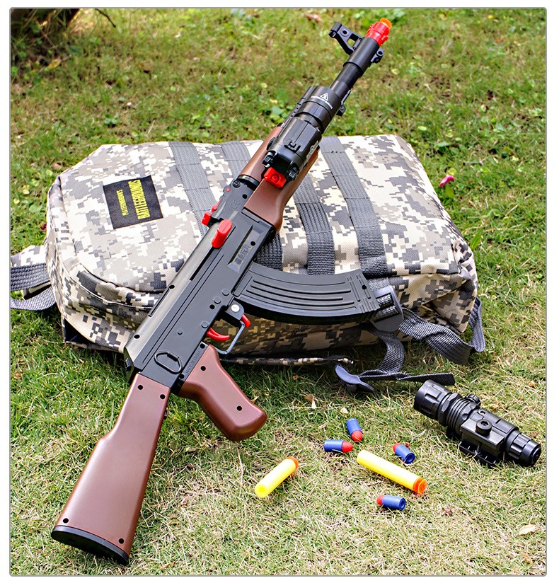 儿童玩具枪 ak47吸盘软弹沙鹰软弹枪大菠萝m249吃鸡玩具抢男孩生日
