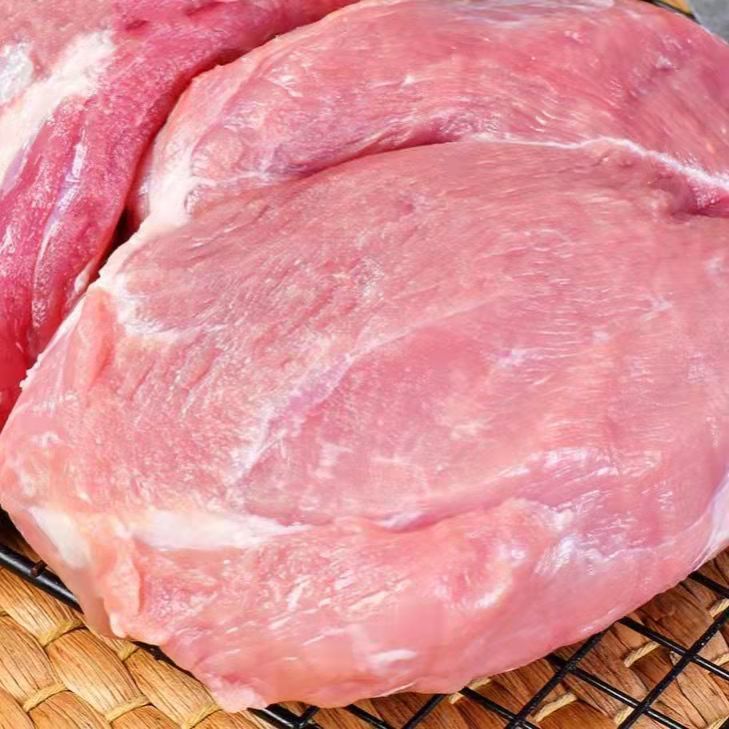 新鲜猪精瘦肉去骨去皮后腿肉散养土猪肉批发生鲜猪肉纯瘦肉猪腿肉 福