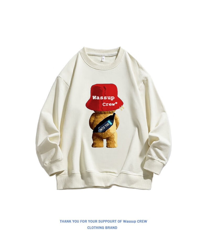 【官方自营旗舰店】 crew圆领卫衣男女情侣款美式街头潮牌宽松春秋季