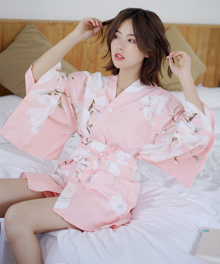 阿亨澡堂浴袍可爱浴衣足疗美容按摩服会所日系和服汗蒸服情侣装女款%