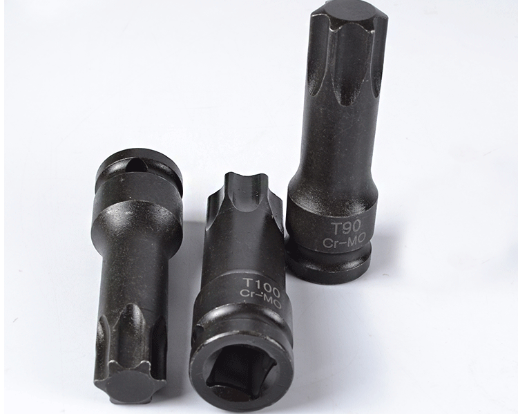 1/2气动旋具套筒批头内六角花型花键米字型12角梅花旋具套装套筒 米字