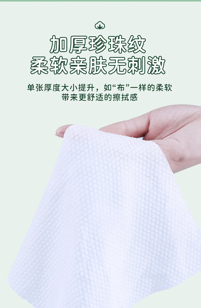 黎漾（LEOUEANR）家庭装抽取式洗脸巾可悬挂超大包加大加厚干湿两用洁面巾一次性 家庭装【一包顶八包】208抽*1包