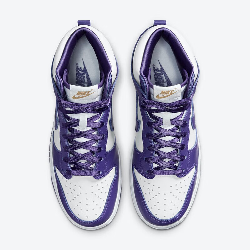 耐克nike女鞋dunk high varsity purple白紫 高帮 休闲板鞋 dc5382