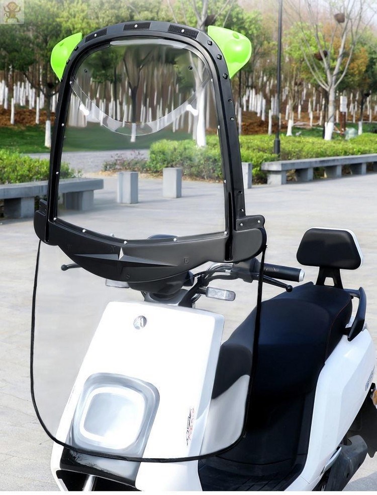 电动车雨棚蓬折叠拆卸电瓶车棚雨棚卸载拆叠车棚加固 前挡风板 下帘