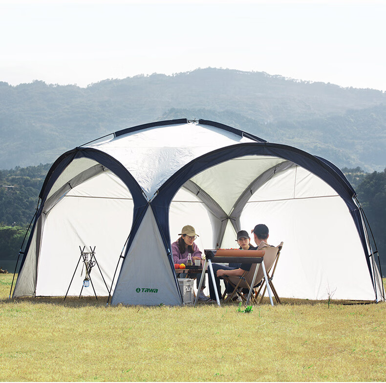 tawa户外天幕帐篷大型穹顶遮阳棚防晒防雨露营野餐蒙古包自驾装备