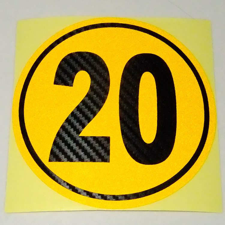 适用于反光汽车贴纸车队自驾游号码贴数字贴省市车友会01999编号圆形