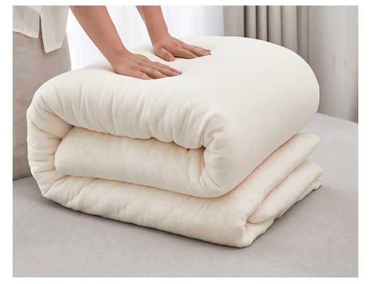 雅鹿高端品牌家纺新疆棉被纯手工棉花被子一级长绒棉旗舰店棉睡棉胎被