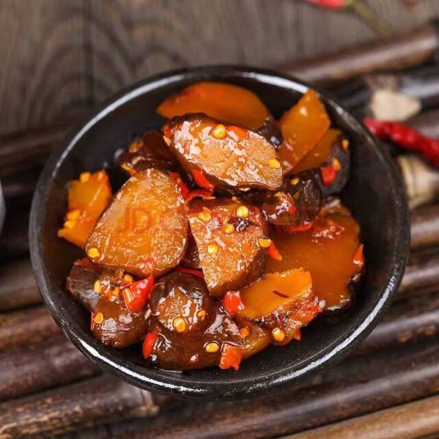 董锦甜辣黑洋姜湖北特产新鲜腌菜腌制泡姜生姜脆爽罐装下饭菜批发