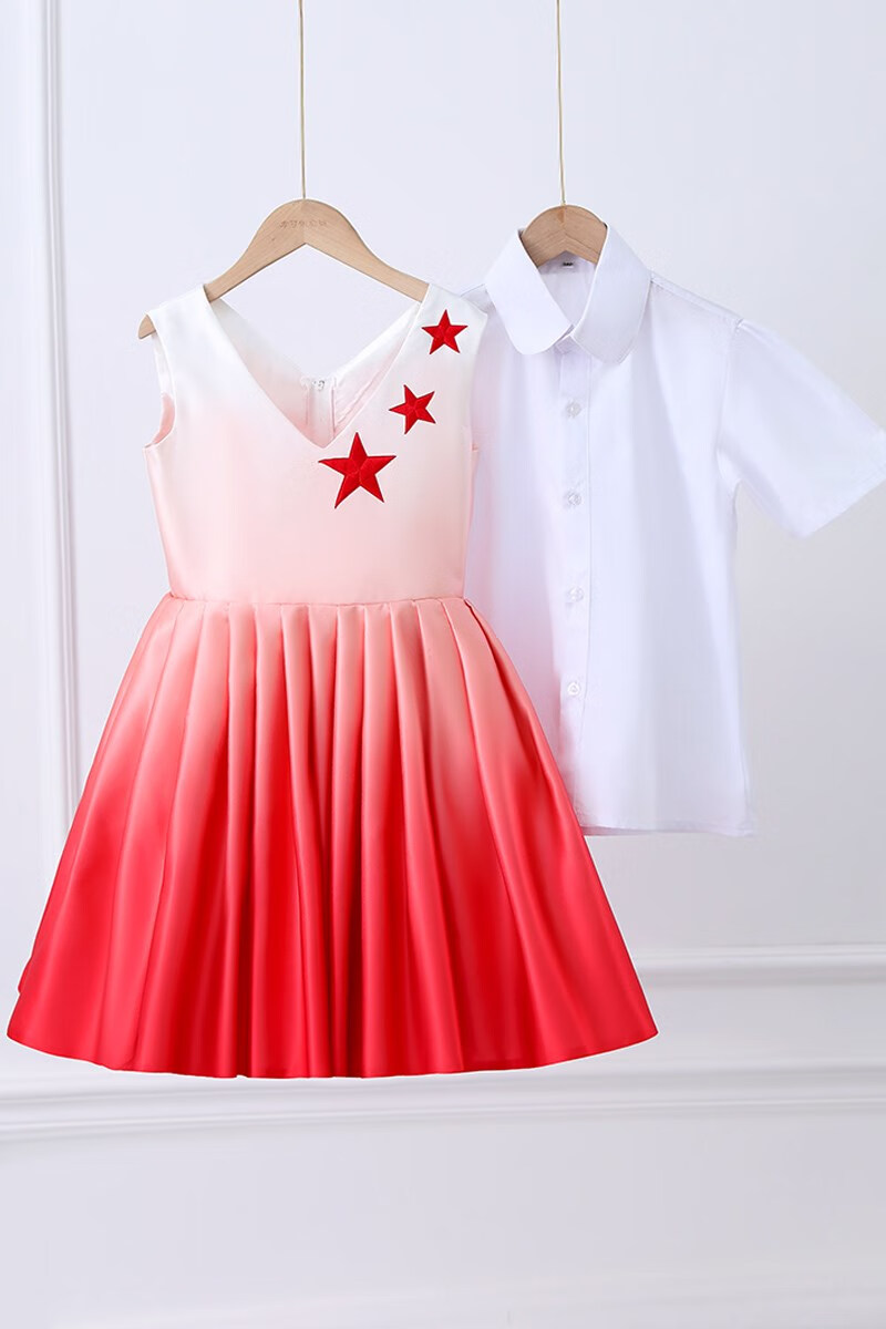 儿童朗诵比赛服装童合唱演出服小学生诗歌朗诵女童演讲比赛服装男童