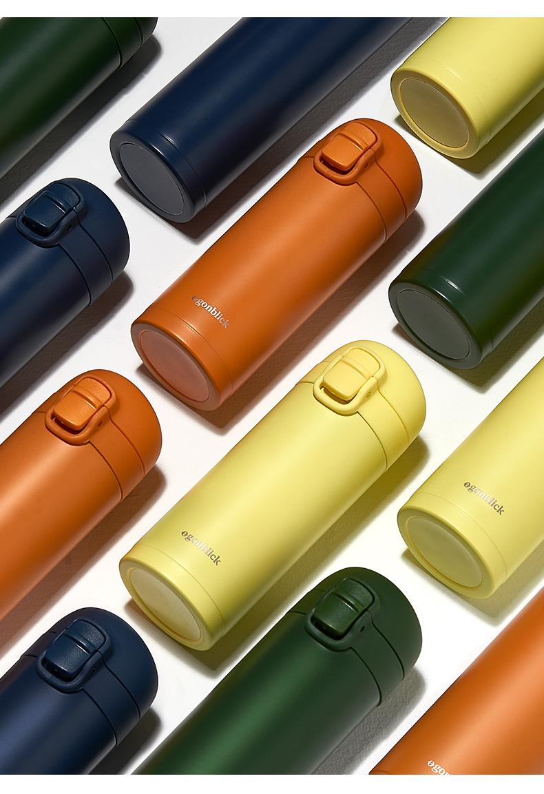 北欧时刻保温杯不锈钢保温水杯户外家居暖水杯小巧便携旅行热水杯柠檬