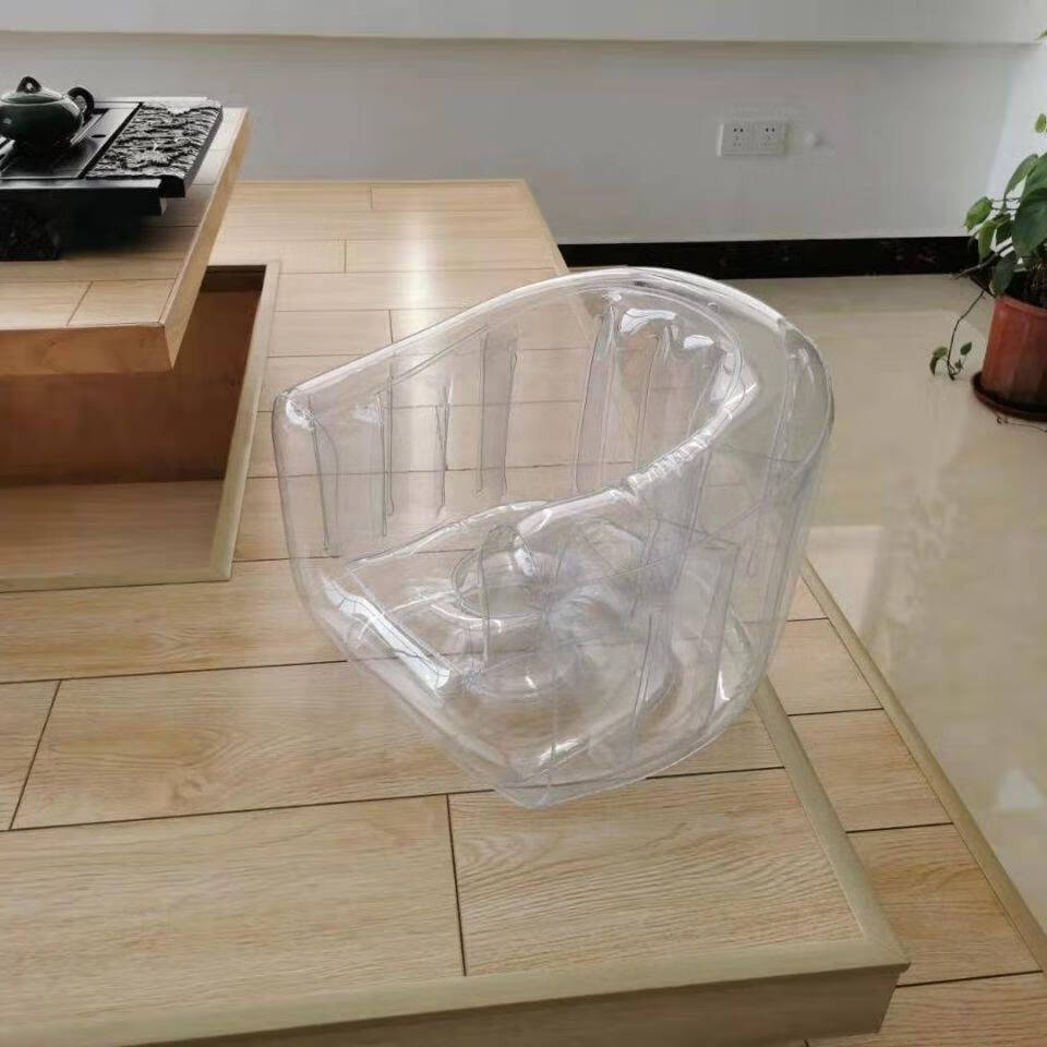 充气沙发透明 充气沙发透明充气沙发懒人沙发加厚可折叠座椅家用透明