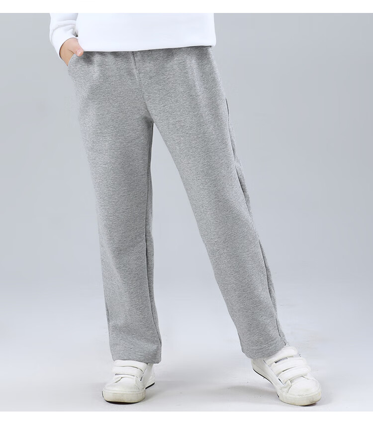 胖版_灰色【春秋】直筒_运动裤 140cm【图