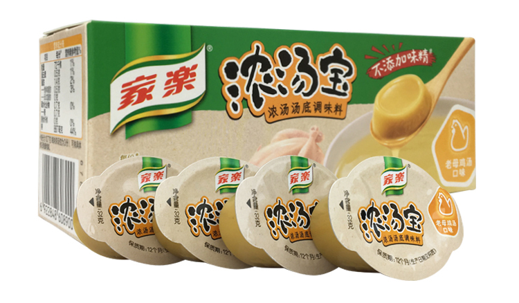 家乐浓汤宝浓缩高汤汤底老母鸡汤猪骨浓汤火锅底料速食浓汤宝128g*2