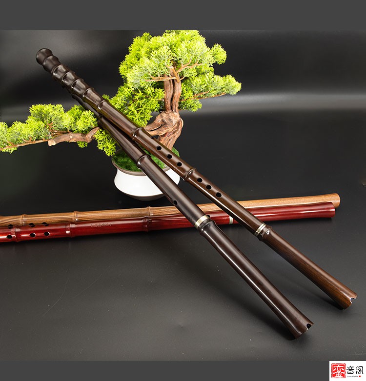 送礼优选戈建明精制小叶紫檀洞箫木萧乐器高档专业演奏八孔gf长箫红木