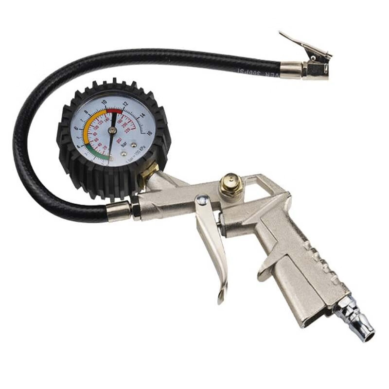 汽车打气嘴充气头轮胎充气工具胎压枪充气嘴接头气压表带胎压表