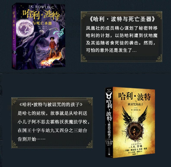 《哈利·波特 1-7》+《哈利·波特与被诅咒的孩子》 全套8册 图5