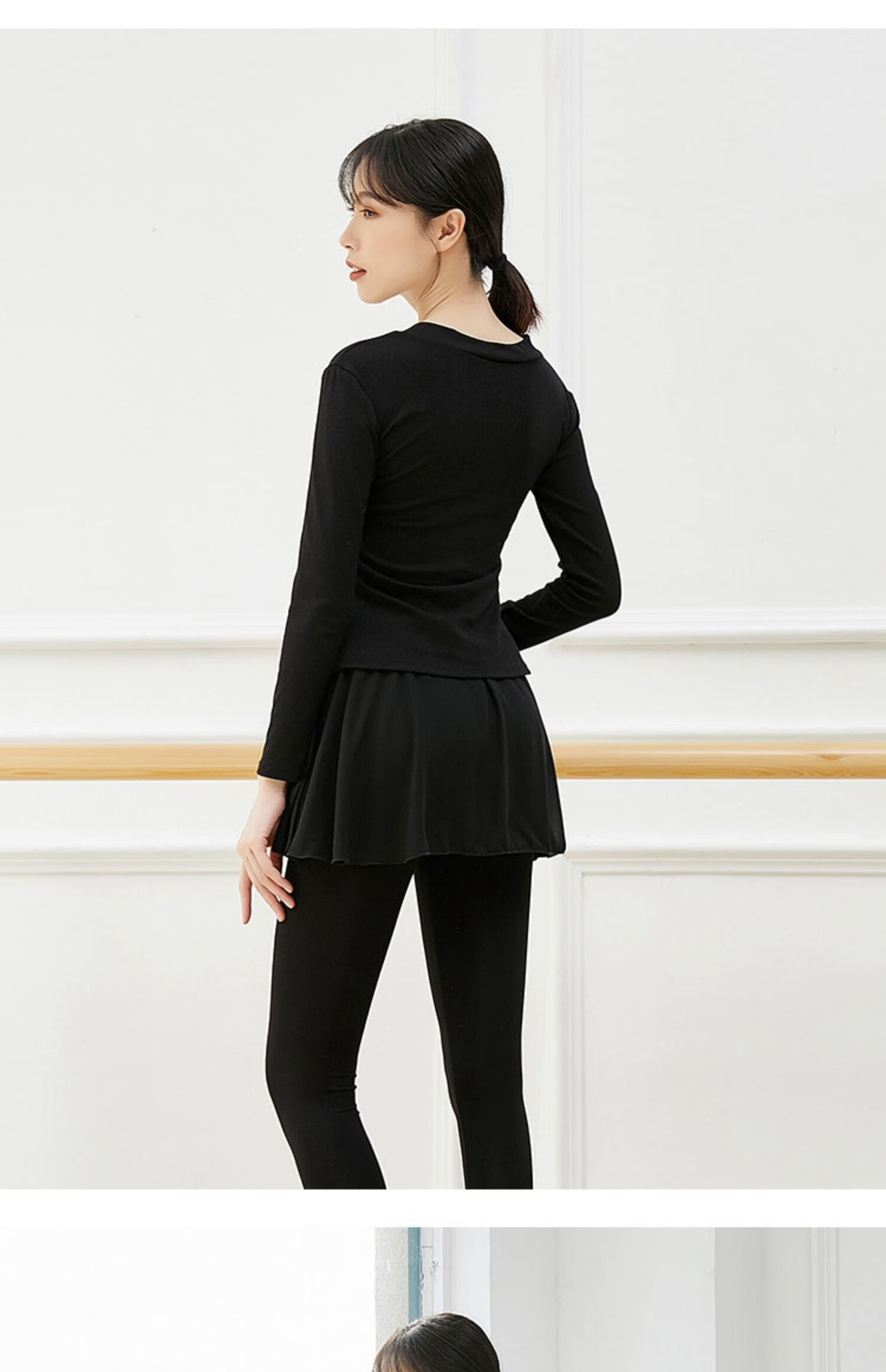 现代舞服装舞蹈练功服女纯棉芭蕾舞教师形体服拉丁舞训练上衣红同酒红