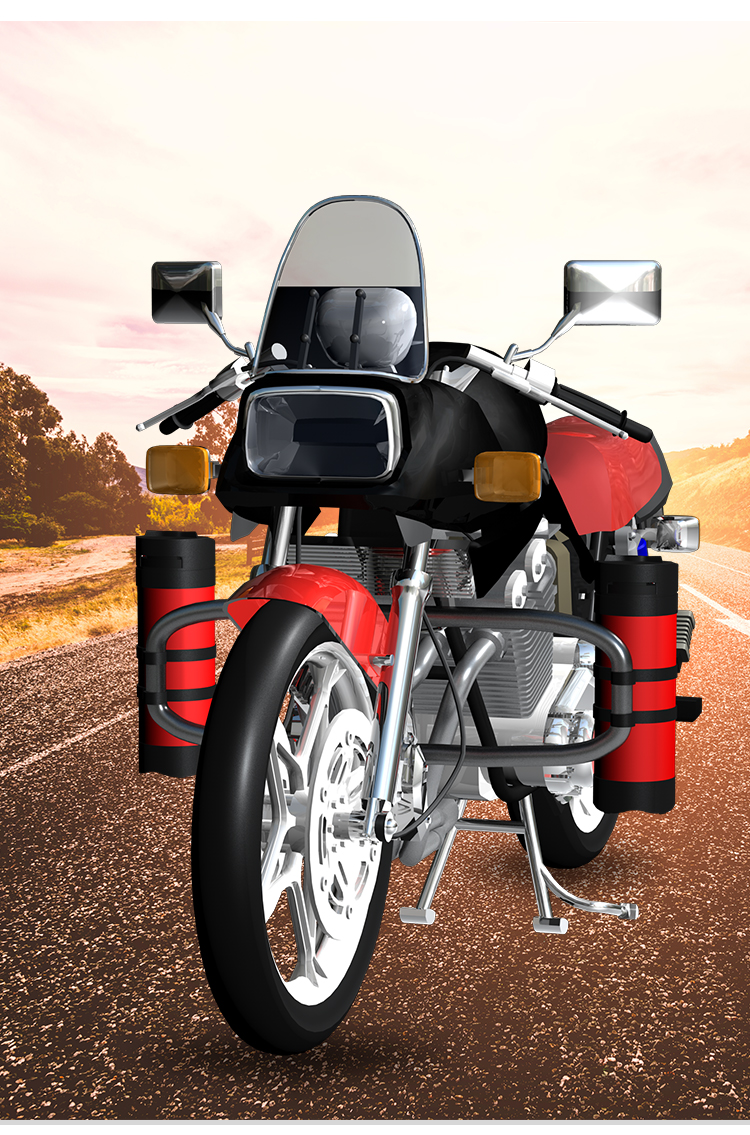 速科优摩托车音响带蓝牙低音炮双筒音箱改装12v车载电动车通用汽车