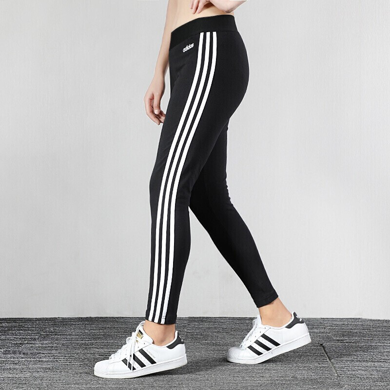 adidas阿迪达斯女裤秋季新款运动长裤瑜伽健身跑步训练紧身裤舒适透气