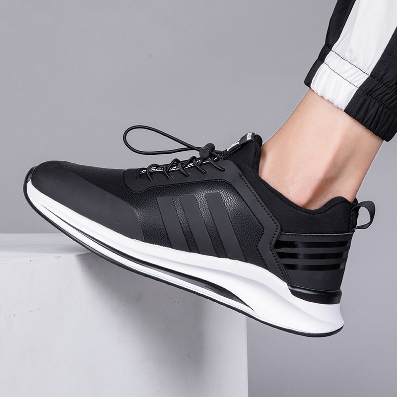 支持国货李宁艾尚品牌男鞋保暖休闲鞋男断码运动鞋男秋冬皮面防水跑步