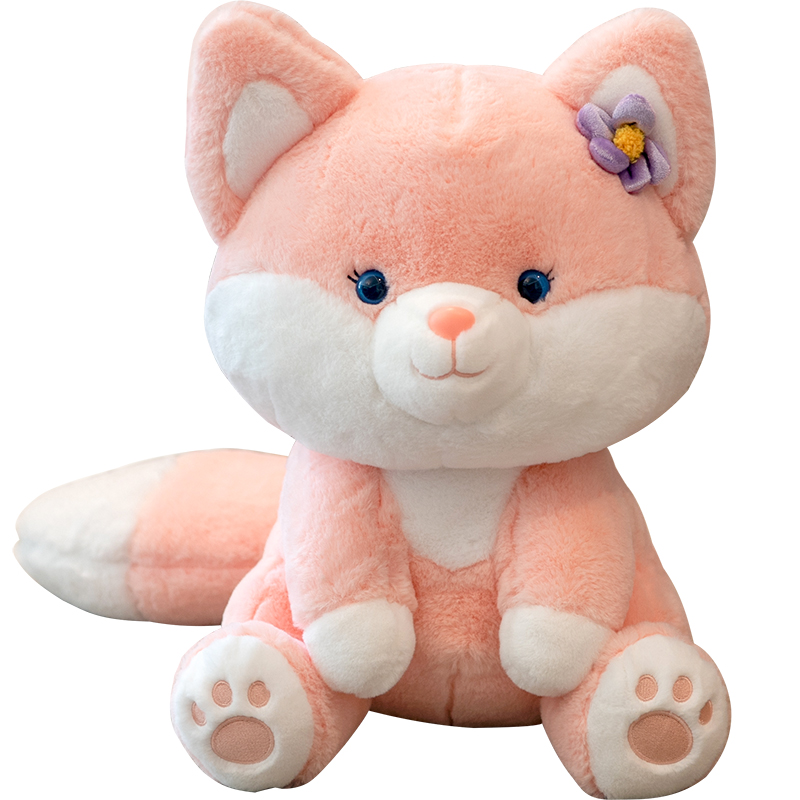 可爱粉色小狐狸玩偶毛绒玩具玲娜贝儿公仔儿童安抚玩偶布娃娃女生床上