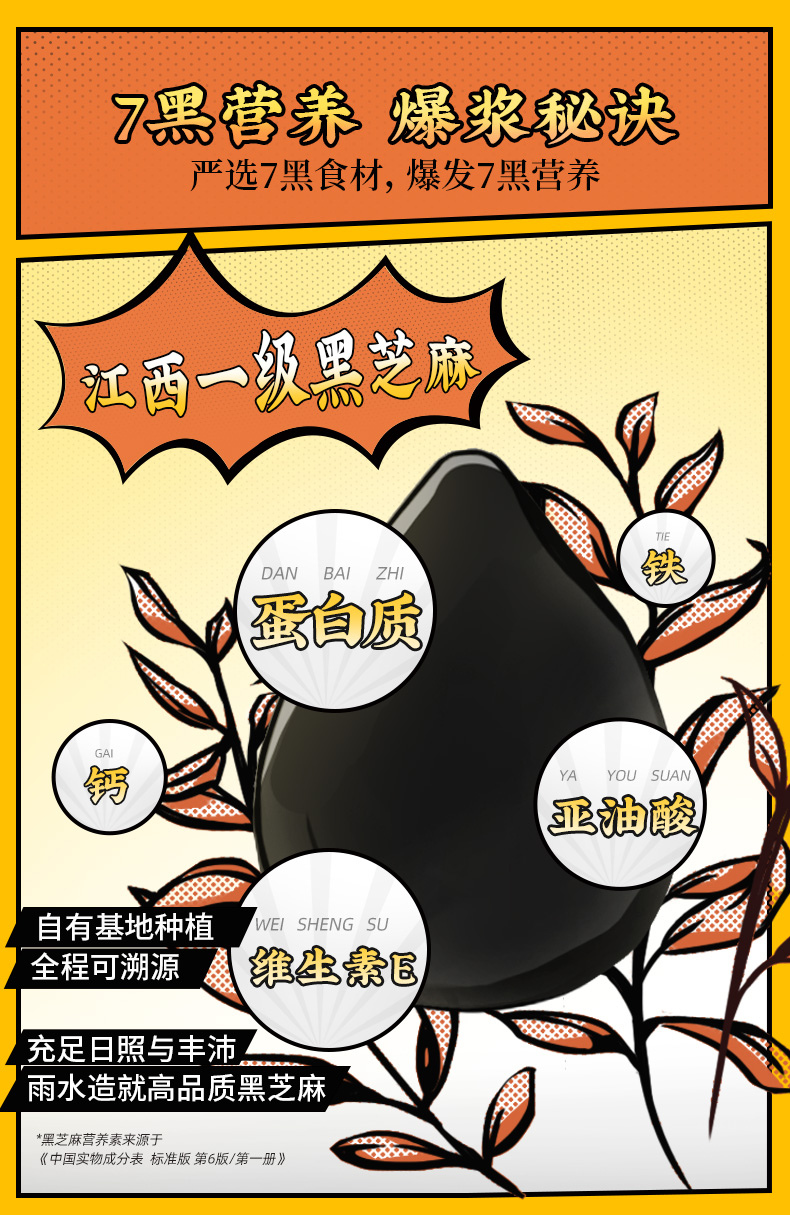 爆浆黑芝麻丸老金磨坊网红芝麻球量贩桶健康休闲孕妇零食1罐爆浆体验