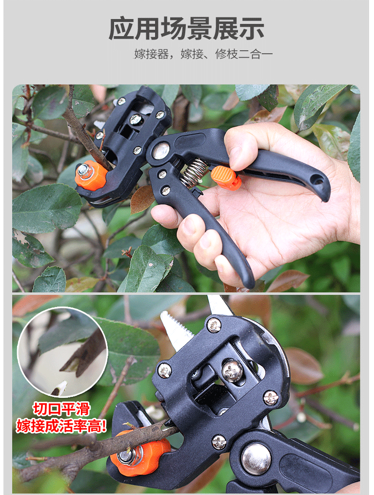 泰鹏(taipeng)嫁接机嫁接刀嫁接工具果树嫁接器接剪芽接刀修枝剪 修枝