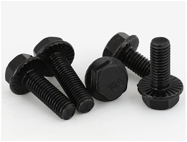 m6m8m10m12109级高强度带齿法兰面外六角螺丝螺栓加大型gb5789m12404