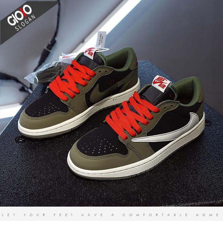 联名鬼脸闪电白灰墨绿倒钩百搭男女学生低帮运动鞋 aj藤原浩倒钩 41