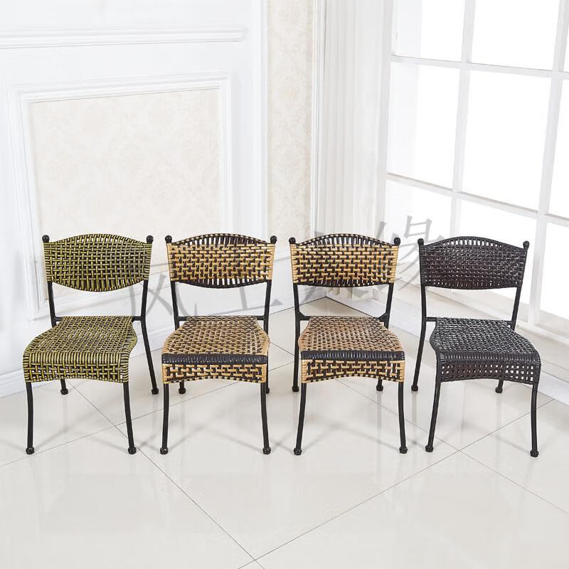 帝利洛 藤椅子小仿藤靠背椅单人休闲阳台椅用成人手工编织椅凳子 以下