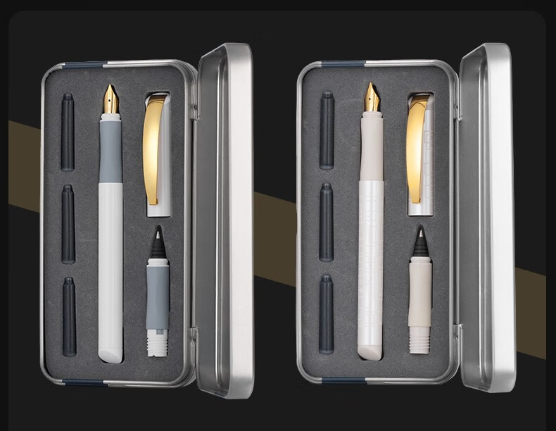 施耐德(schneider) 双头笔钢笔套装走珠笔bk600学生硬笔书法练字用