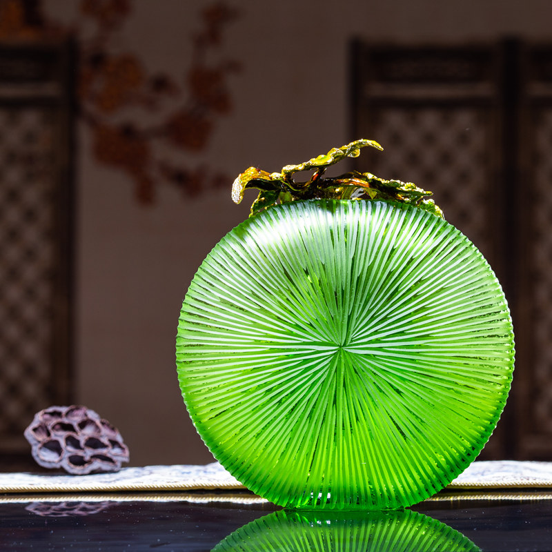 捷致 欧式落地大花瓶珐琅花瓶玻璃摆件客厅台面欧式家用简约时尚装饰