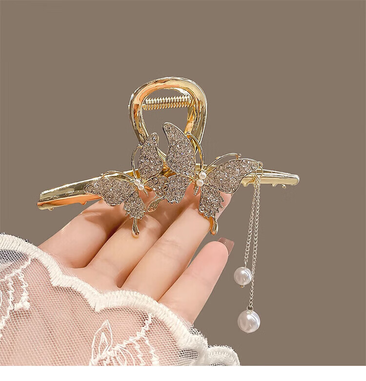 Dijing Wheat Spike Hair Clip, High-End Women's Hair Accessory, 2026 Shark Clip, Back of Head Claw Clip, Birthday Gift for Girlfriend 11