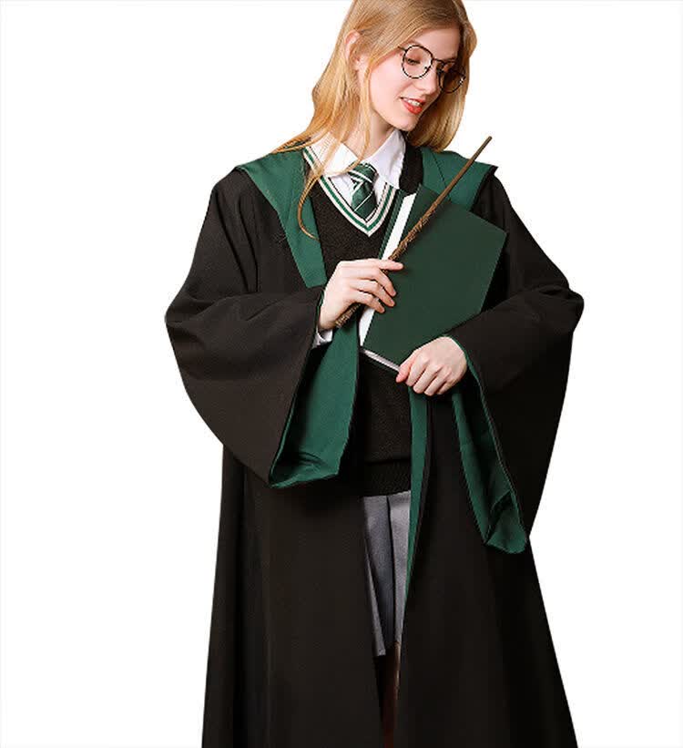 哈利波特魔法袍斗篷周边学院服夏季新款毕业季cos衣服表演校服巫师装
