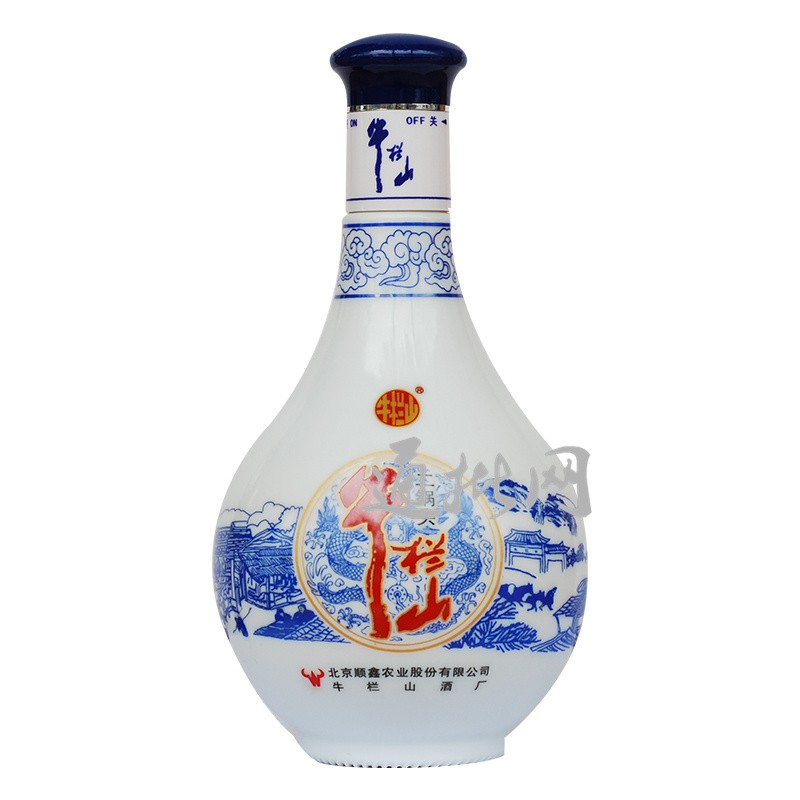 北京产牛栏山二锅头白酒青花瓷瓶52度窖藏26清香型500ml6瓶整箱配仨