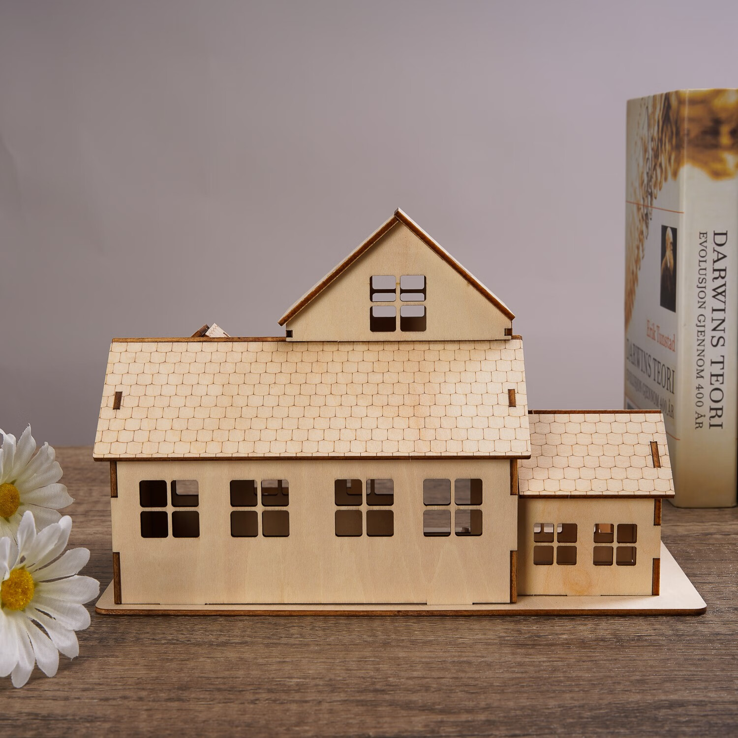 积木3d立体拼图儿童6岁以上diy手工拼装模型小房子玩具质别墅 乡村