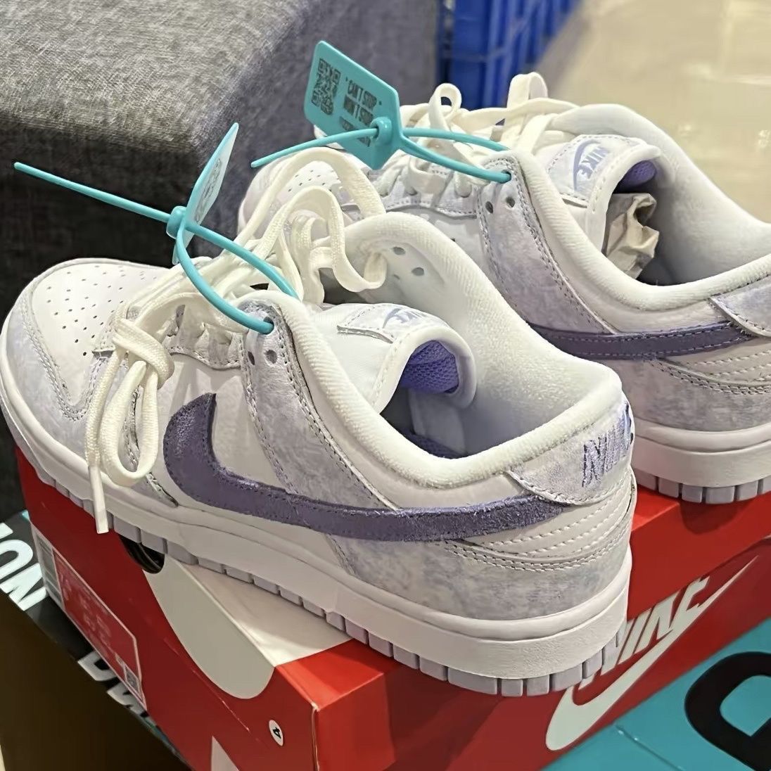 lo sb薰衣草板鞋百搭学生休闲潮流运动鞋情侣鞋增高鞋 dunk 薰衣草 42