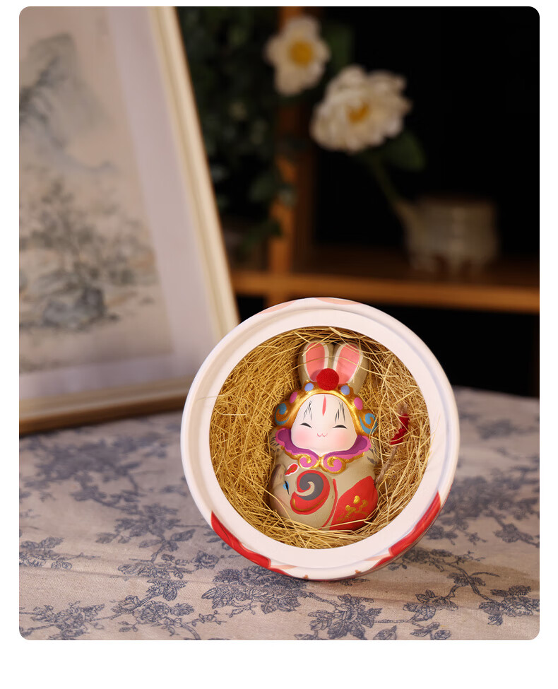 Jitu Workshop Beijing Good Luck Rabbit Er Ye Zodiac Desktop Ornament Office Decoration Souvenir Gift Specialty Handicraft 3