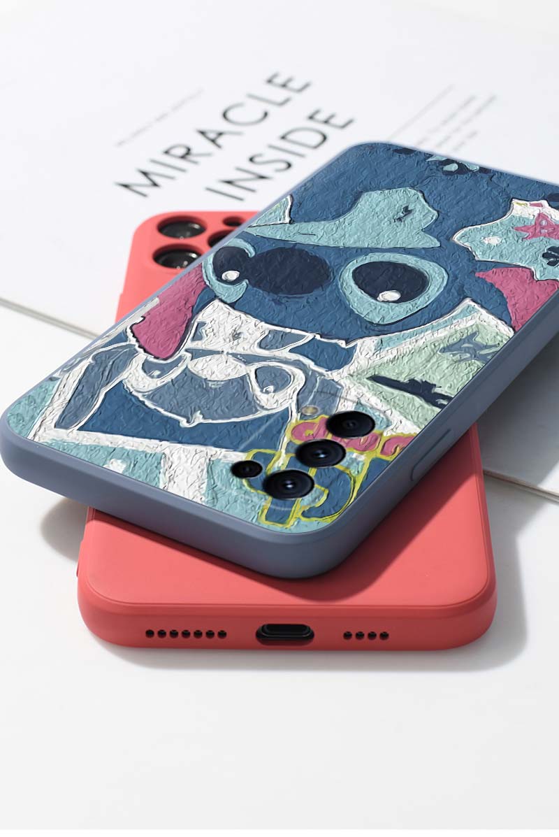 君自名油画史迪仔opporeno5pro 十手机壳奇oppo星际可爱卡通0pp0reno