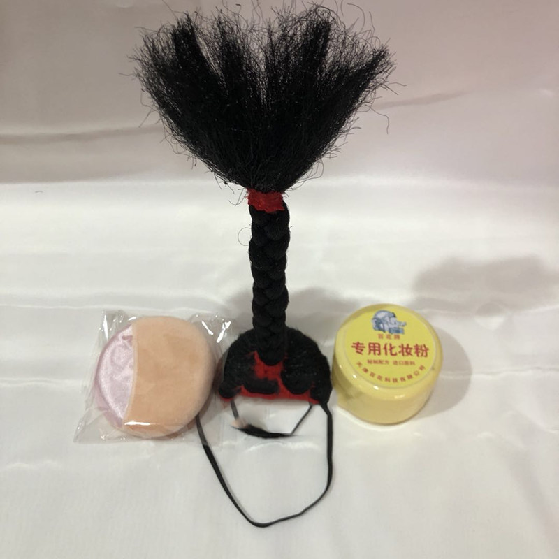 文艺相声儿童搞笑双簧小辫子朝天小辫子舞台表演相声小品演出道具