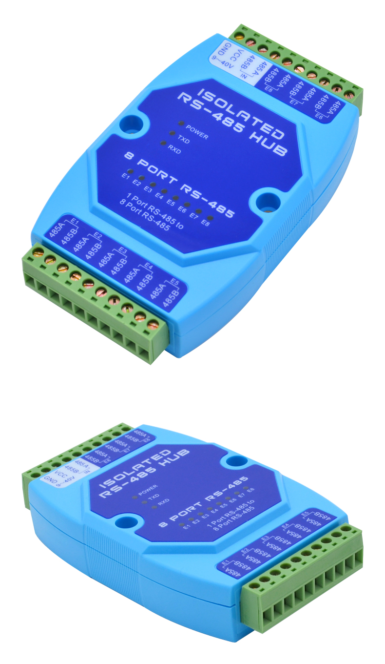 8口485集線器 8路rs485分配器 485共享器 工業級光電隔離型中繼器