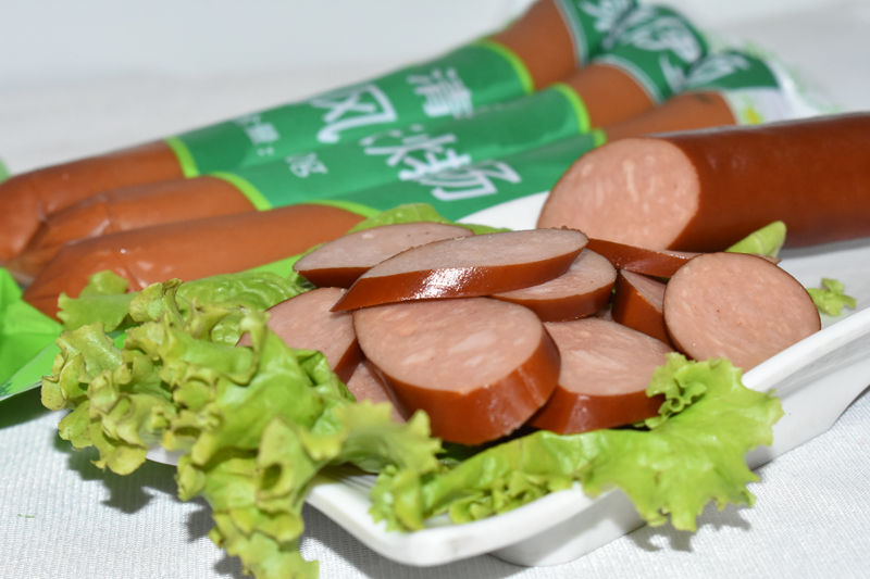 哺食旺*京喜好物清真牛肉香肠回民牛肉风味烤肠230g500g 开袋即食多买