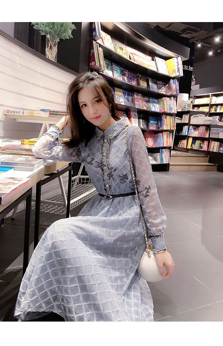 俞兆林蕾丝连衣裙子女装春秋装2019年新款潮流行秋季长袖时尚网红早秋