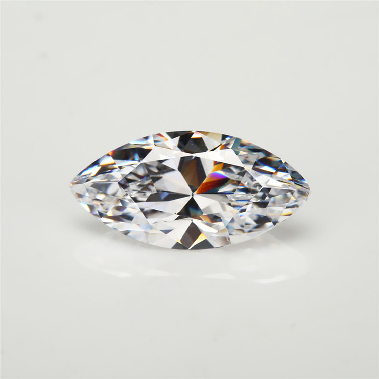 皓石裸石1531020mm5a梧州珍珠宝石高温蜡镶锆石白色马眼形人造钻石