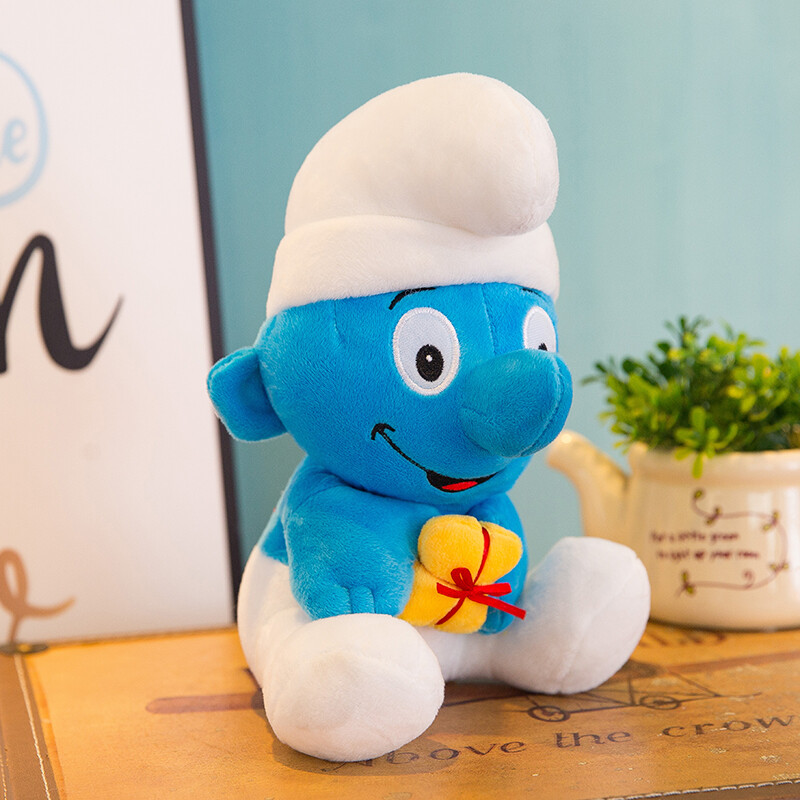 【618活动】蓝精灵公仔毛绒玩具卡通动漫蓝爸爸蓝妹妹笨笨送礼布娃娃