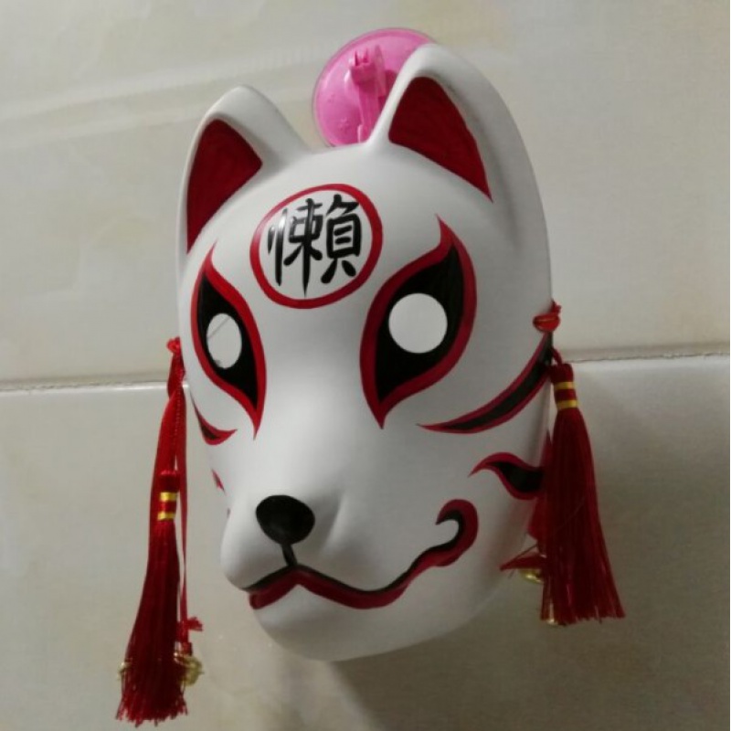火影忍者 卡卡西面具 暗部 cosplay道具抖音同款日式和风狐狸全脸塑料