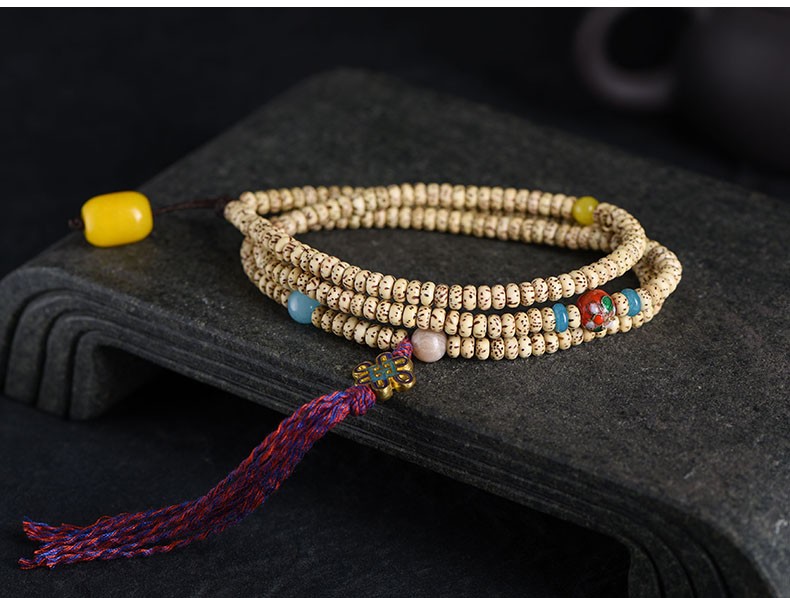 海南迷你小星月菩提3mm小籽手串手链女生小粒5mm文玩佛珠手链项链南红