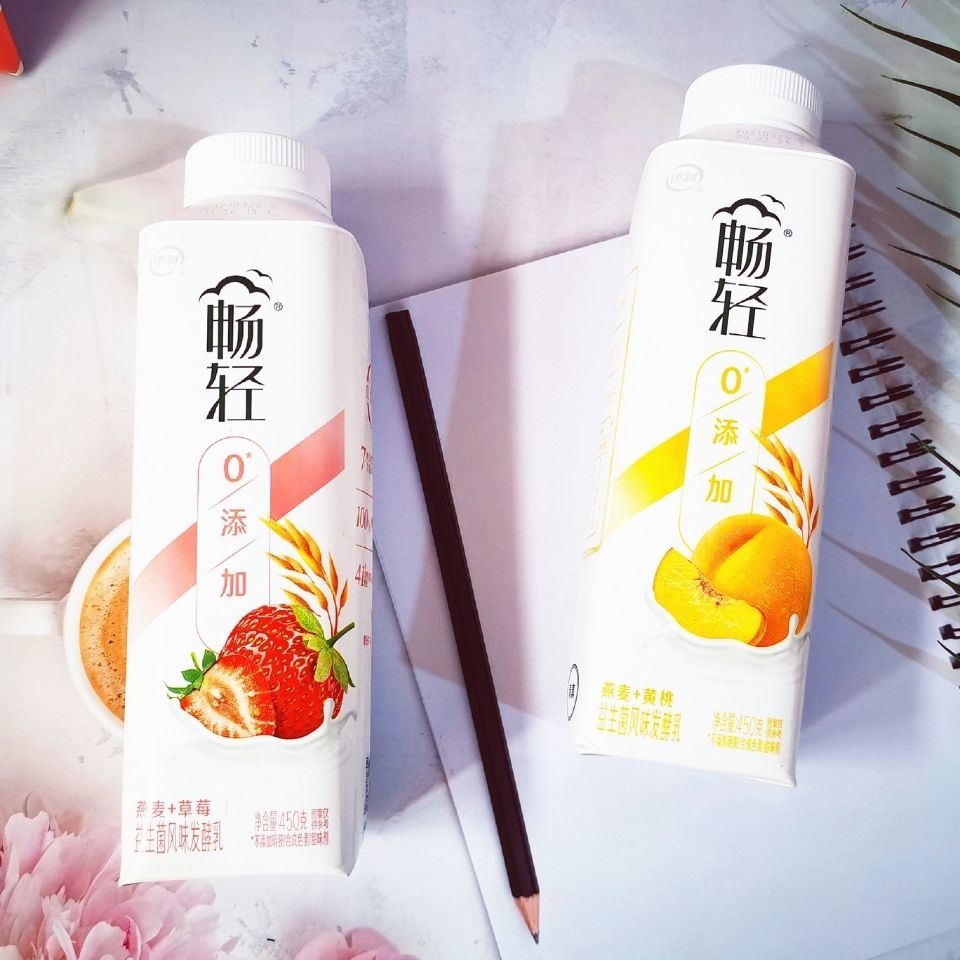 畅轻酸奶450g风味发酵乳草莓黄桃凤梨橙益生菌营养早餐奶买家备注口味