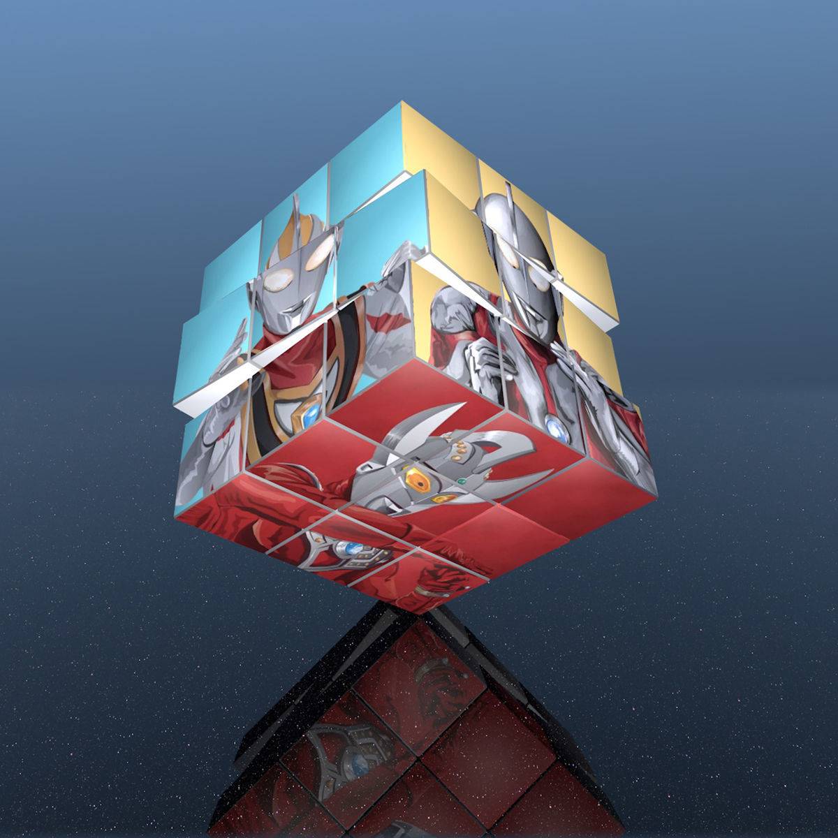 泽塔奥特曼三阶儿童魔方上课无聊6岁解压动漫定制男孩小玩阿尔法atm